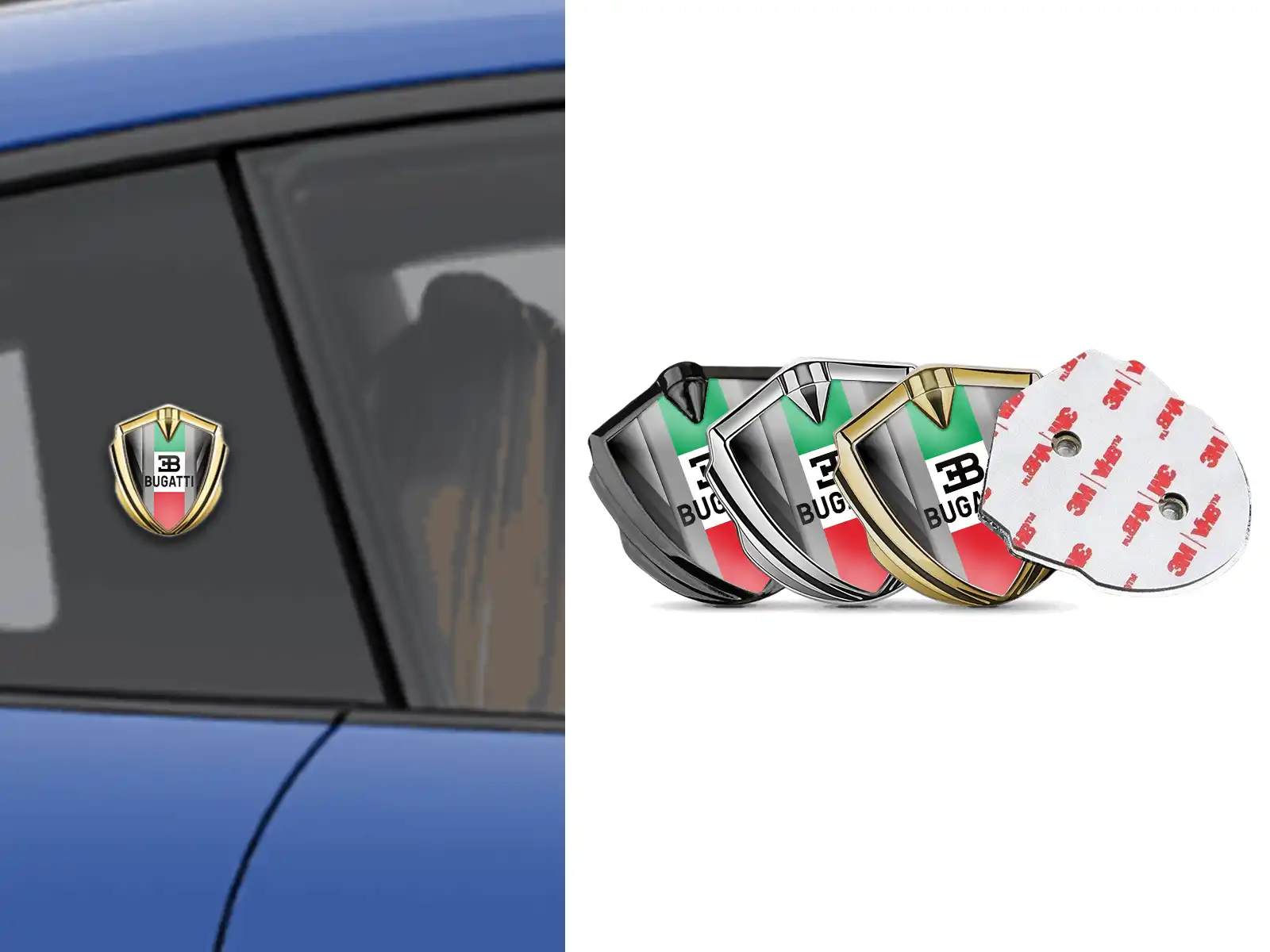 Bugatti Kuppel Emblem Abzeichen Renn Look Glänzend